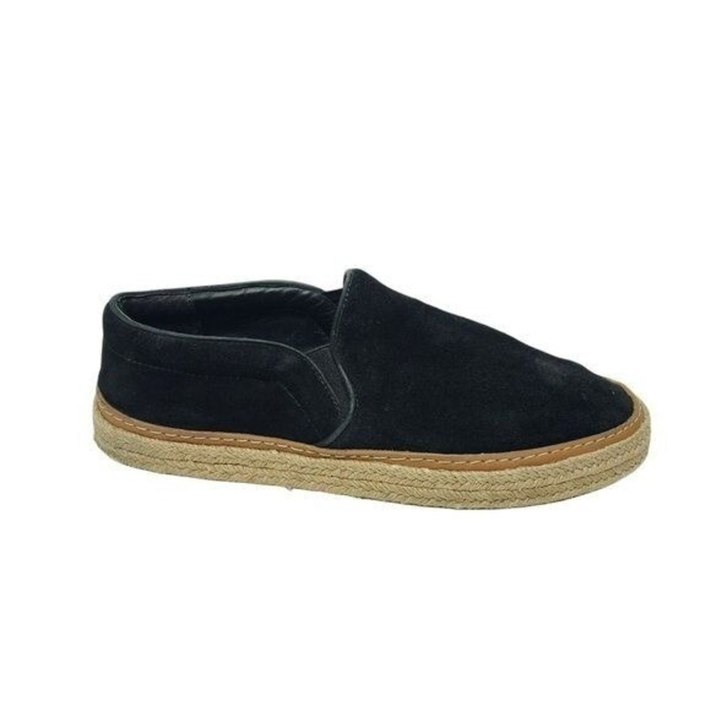 Schutz Espadrille Slip On‎ Suede Loafers Casual Shoes Black Size 39 US SIze 8